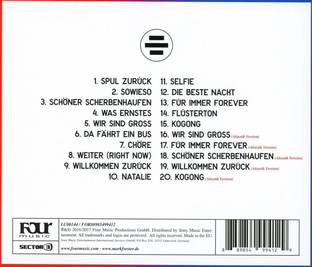 Mark Forster – Tape (Kogong Version) (CD)