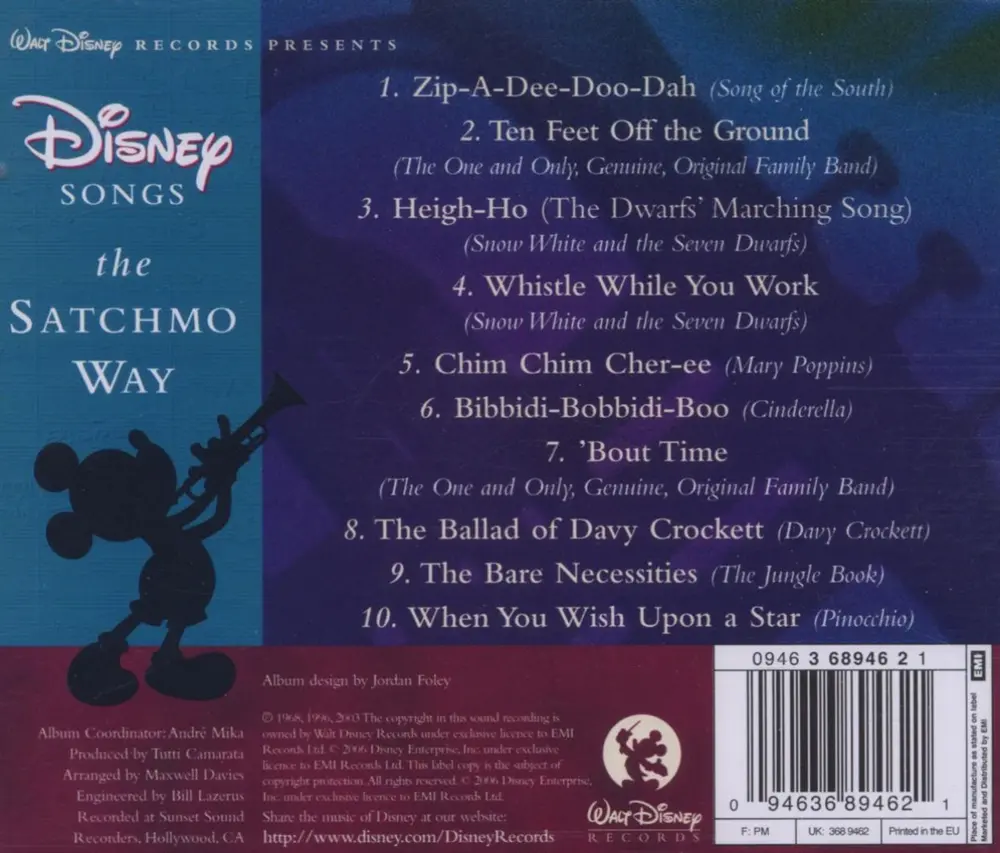Louis Armstrong – Disney Songs The Satchmo Way (CD)