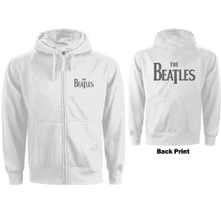 The Beatles, Mikina na zips Drop T Logo, Žena, Biela