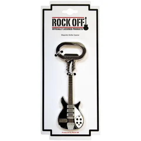 Bottle Opener: Mathew Street B&W Guitar
