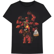 Deadpool Arms (Negru) (Tricou)