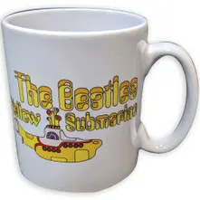 Unboxed Mug: Yellow Submarine Logo & Sub (White) thumbnail
