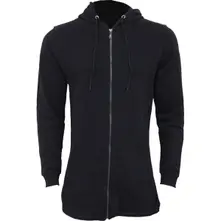 Spiral – Plain (Negru, Damă, Fish Tail Zipped Hoodie) (Hanorac cu fermoar)