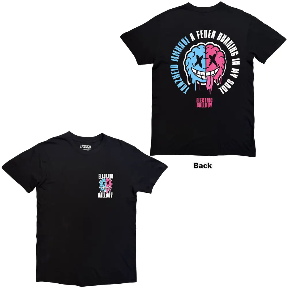Unisex T-Shirt: Tanzneid Soul Brain (Black) (Back Print)