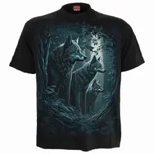 Unisex T-Shirt: Forest Guardians (Black) (Back Print)