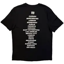 Unisex T-Shirt: Paper Cut Out Tour (Black) (Back Print & Ex-Tour) thumbnail
