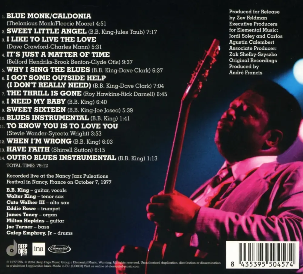 B. B. King – In France: Live At The 1977 Nancy Jazz Pulsations Festival (CD)
