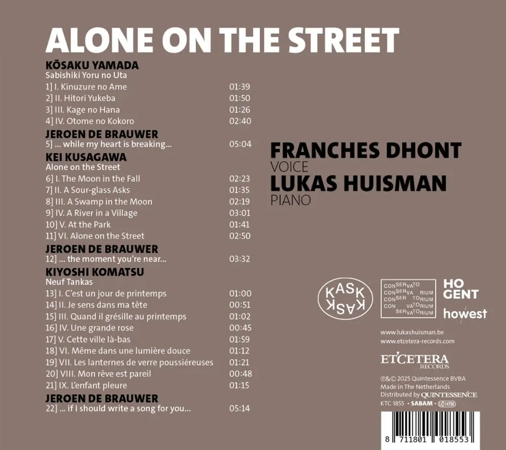 Franches Dhont & Luka – ALONE ON THE STREET (CD)