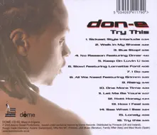 Don-E – E - TRY THIS (CD)