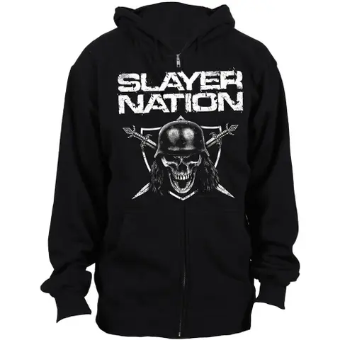 Mikina na zips Slayer Nation (Čierna), Unisex, Čierna