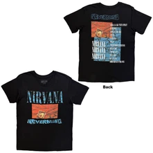 Nirvana, Tričko Waves, Unisex, Čierna
