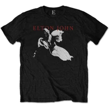 Elton John, Tričko Homage 1, Unisex, Čierna