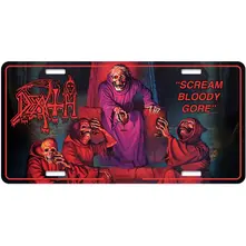 ŠPZ Number Plate: Scream Bloody Gore