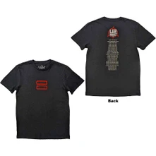 U2, Tričko 360 Degree Tour 2010 Equals, Unisex, Čierna