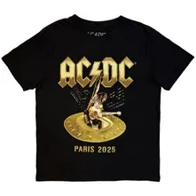 Unisex T-Shirt: PWR'D-UP In Paris EU Tour '25 (Black) (Back Print & Ex-Tour) thumbnail
