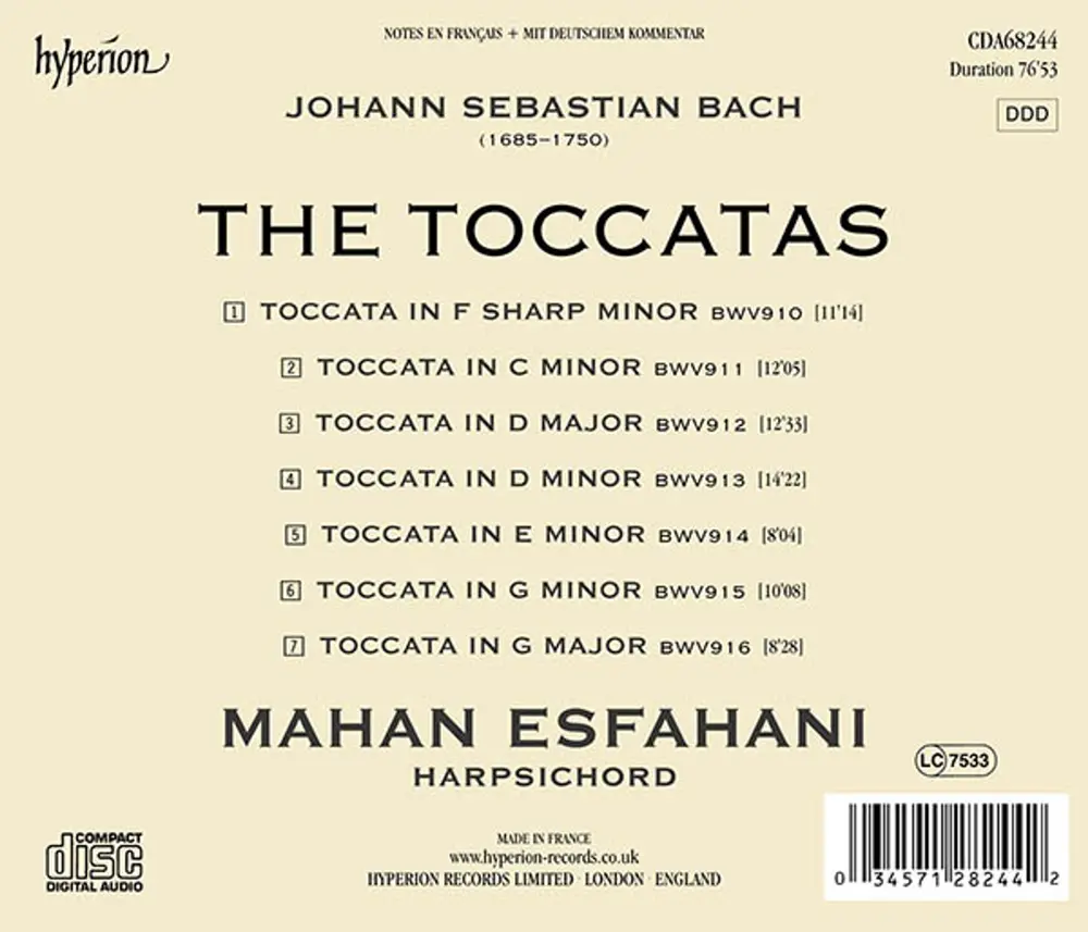 BACH: THE TOCCATAS