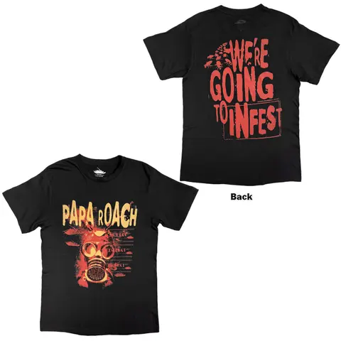 Unisex T-Shirt: Infest (Black) (Back Print)