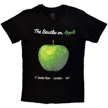 The Beatles, Tričko On Apple, Unisex, Čierna