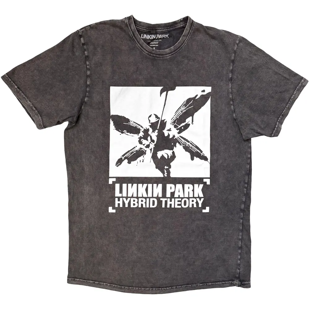 Unisex Stone Wash T-Shirt: Soldier Hybrid Theory (Charcoal Grey)