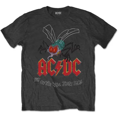 AC/DC – Tričko Fly on the Wall (Šedá), Unisex, Šedá