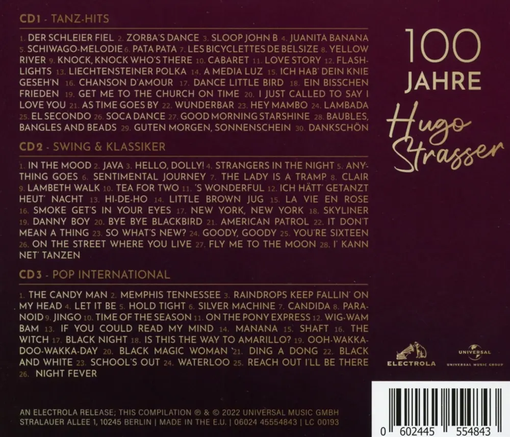 Hugo Strasser – 100 JAHRE (CD)