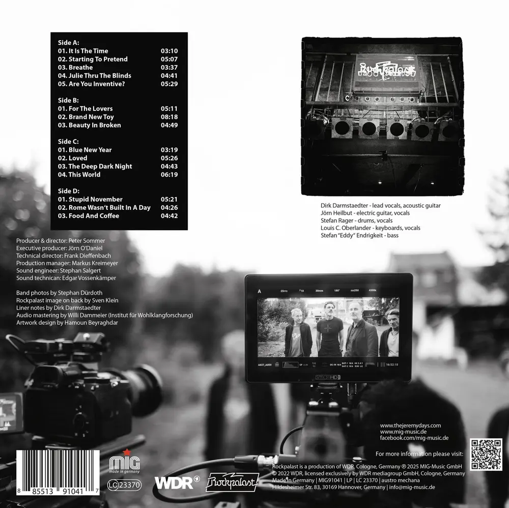 The Jeremy Days – LIVE AT ROCKPALAST 2022 (Vinyl)