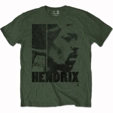 Jimi Hendrix, Tričko Let Me Live, Unisex, Zelená