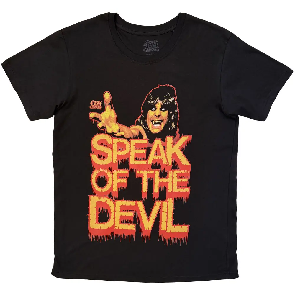 Unisex T-Shirt: Speak Of The Devil Dripping (Black)