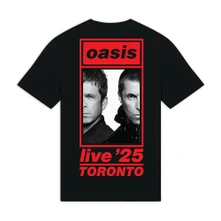 Tričko Unisex T-Shirt: Toronto Half Faces Fan Store (Black) (Back Print & Ex-Tour)