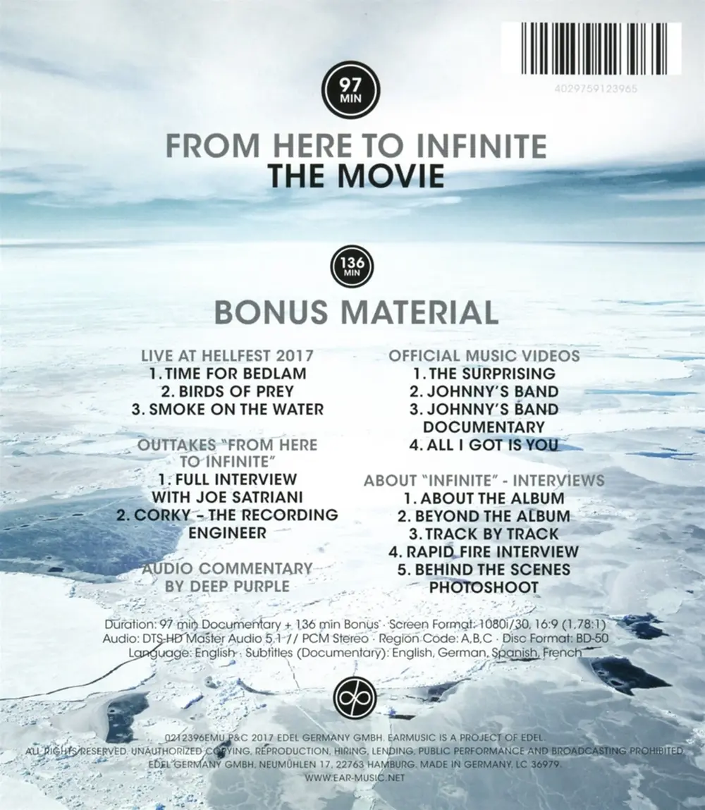 Deep Purple – FROM HERE TO INFINITE (Blu-ray)