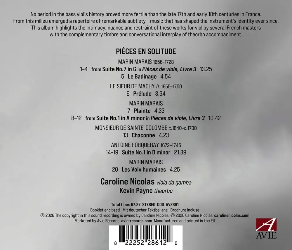 PIECES EN SOLITUDE (CD)