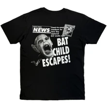 Unisex T-Shirt: Jumbo Bat Boy (Black) (Back Print) thumbnail