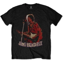 Jimi Hendrix, Tričko Orange Kaftan, Unisex, Čierna
