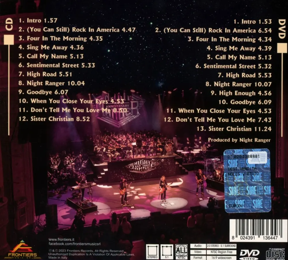 NIGHT RANGER - 40 YEARS AND A NIGHT WITH THE CONTEMPORARY YOUTH ORCHESTRA