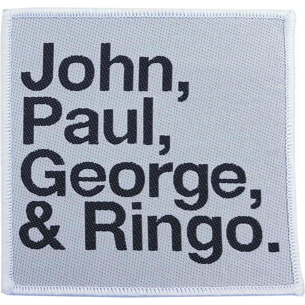 The Beatles – John, Paul, George, Ringo Black on White (Nášivka)