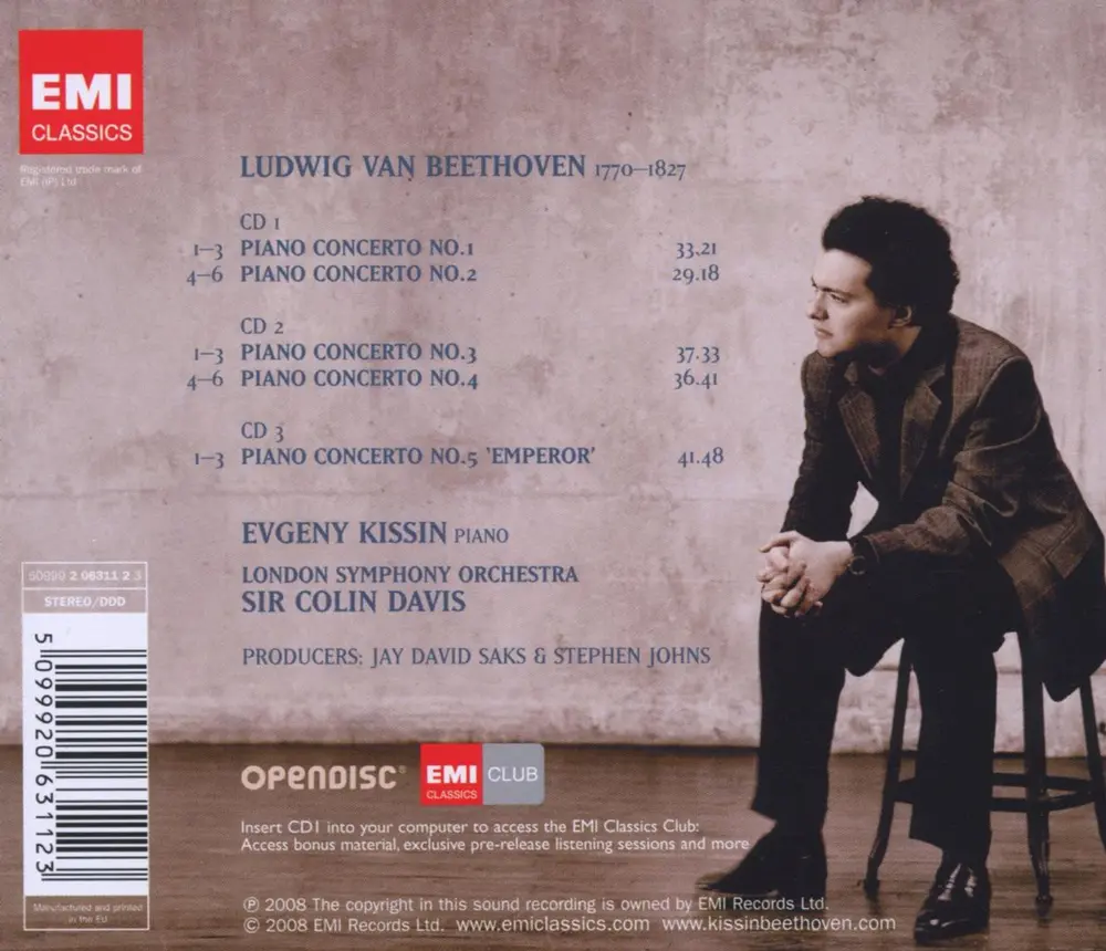 Evgeny Kissin – PIANO CONCERTOS NOS 1-5 (CD)