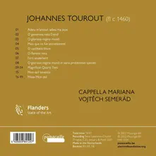 Cappella Mariana – JOHANNES TOUROUT: PORTRAIT OF AN IMPERIAL CANTOR (CD)