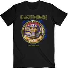 Iron Maiden, Tričko Powerslave Mummy Circle, Unisex, Čierna