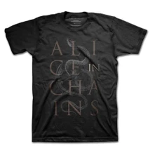 Alice In Chains, Tričko Snakes, Unisex, Čierna