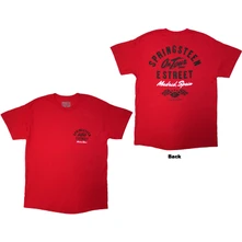 Bruce Springsteen, Tričko Tour '24 Madrid Event, Unisex, Červená
