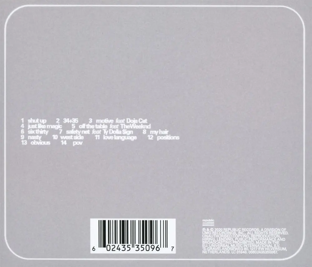 Ariana Grande – POSITIONS (CD)