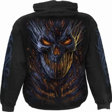 Unisex Pullover Hoodie: Oblivion (Black) (Back & Sleeve Print) thumbnail