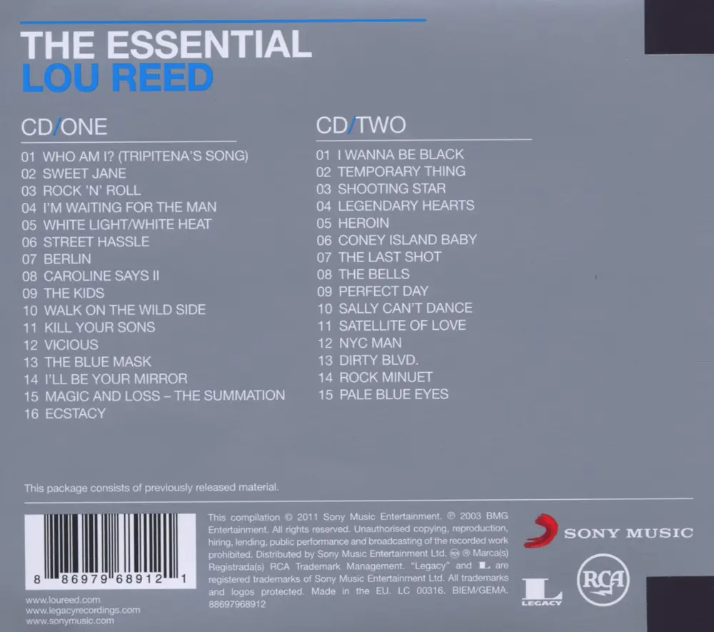 The Essential Lou Reed (CD)