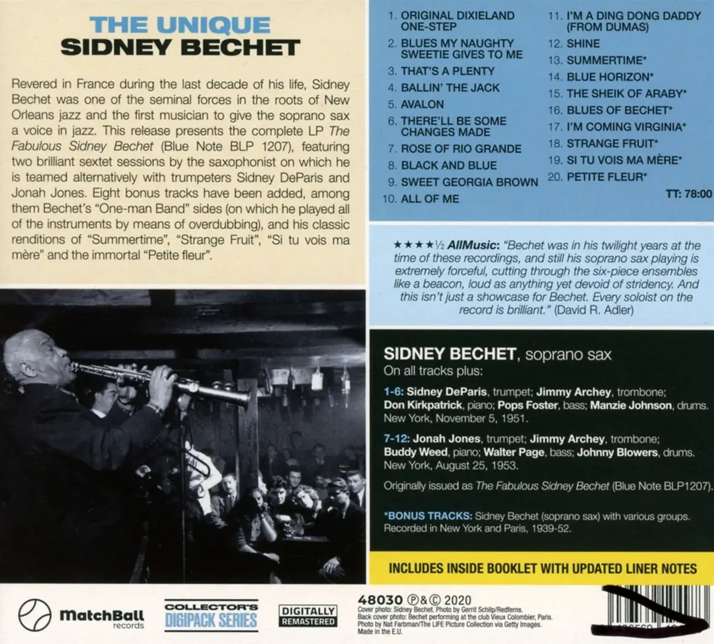 The Unique Sidney Bechet