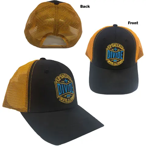 Ed Sheeran – Šiltovka 2019 Divide World Tour (Multi-color, Mesh Back Cap, Limited), Unisex, Multi-color
