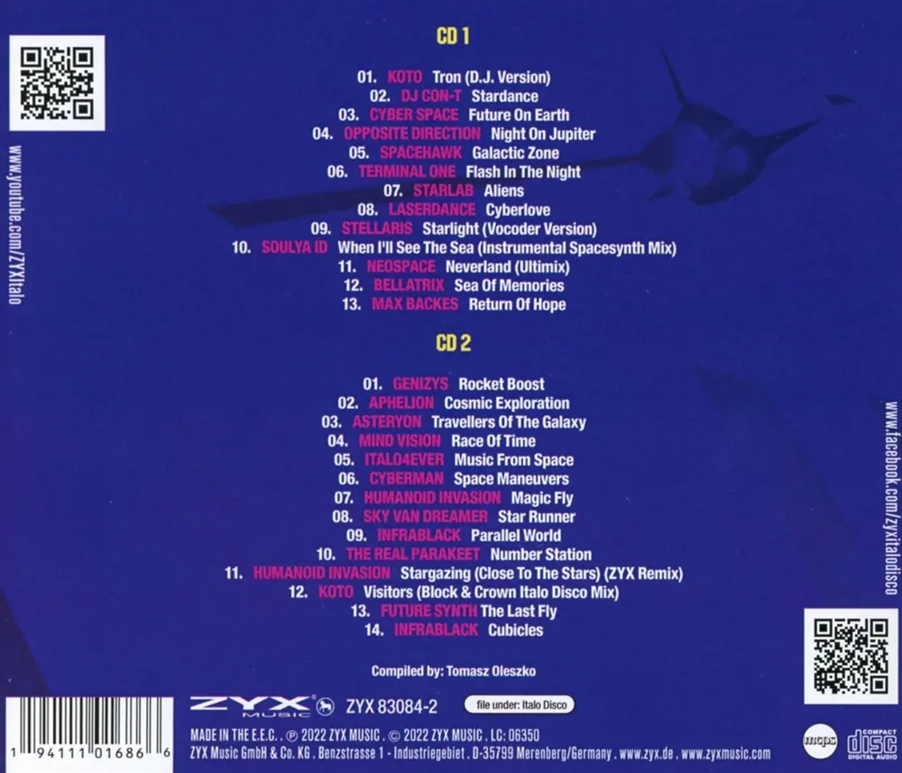 Various Artists – Zyx Italo Disco Spacesynth Col (2022) (CD)