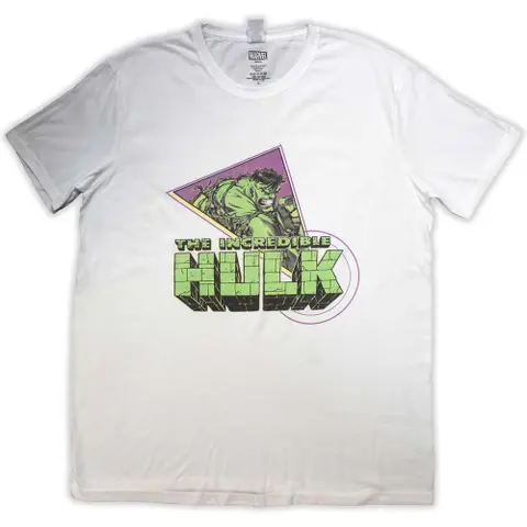 Tričko Hulk Triangle (Biela), Unisex, Biela