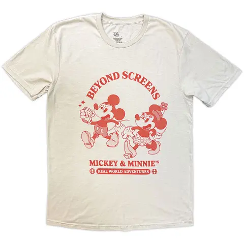 Mickey Mouse – Tričko Mickey & Minnie Beyond Screens (Natural), Unisex, Natural