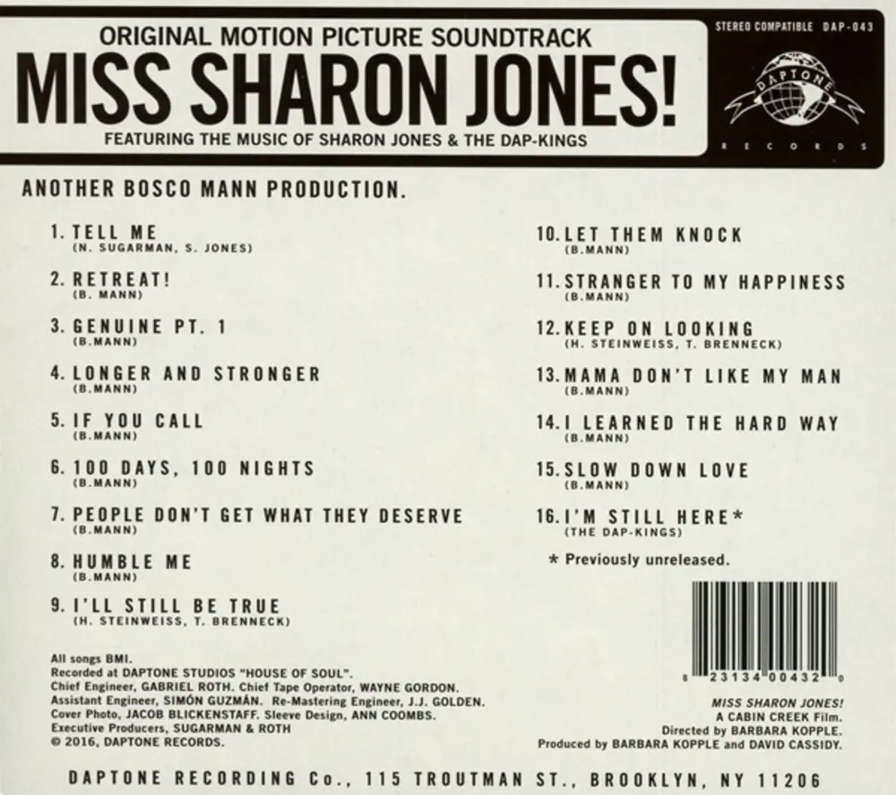 K - MISS SHARON JONES! (OST)