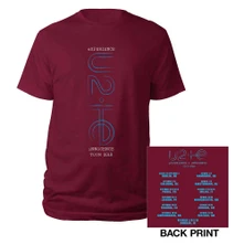 U2, Tričko I+E London Event 2015, Unisex, Červená